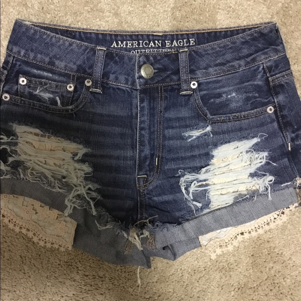 American Eagle High Waist Jean Shorts